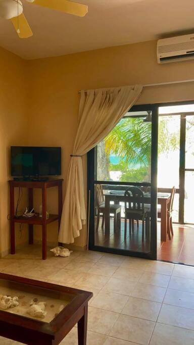 Beachfront Apartment With Swimming Pool. One Bedroom Celestun Extérieur photo